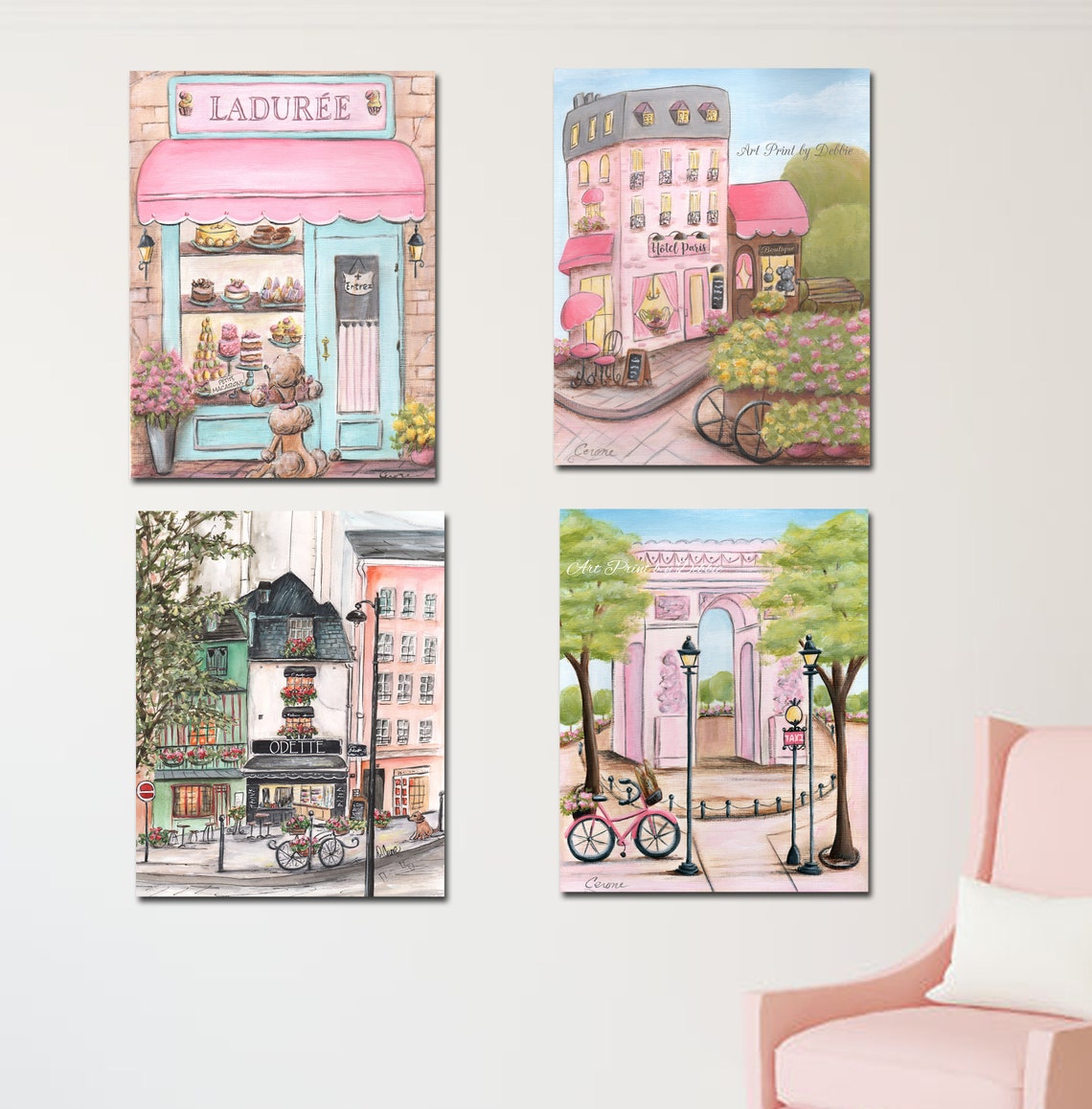 Choose Any Set of 4 Canvas Prints From My Shop CANVAS Wall Etsy
