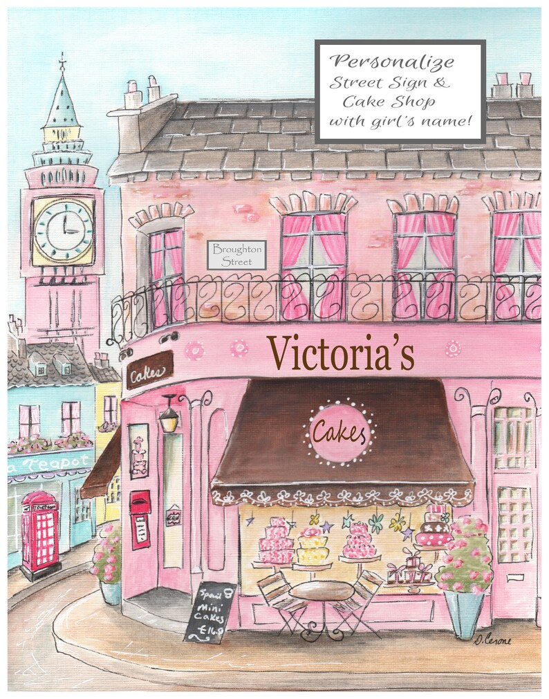 Roma Londres Nueva York & París impresiones para las niñas | Etsy