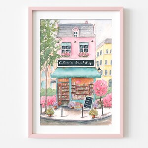 パリの水彩画プリント6枚セット、淡いピンクの子供部屋用ウォールアート、幼児の女の子の部屋、シャビーシックなフレンチカントリー風ベビー部屋の装飾 画像 17