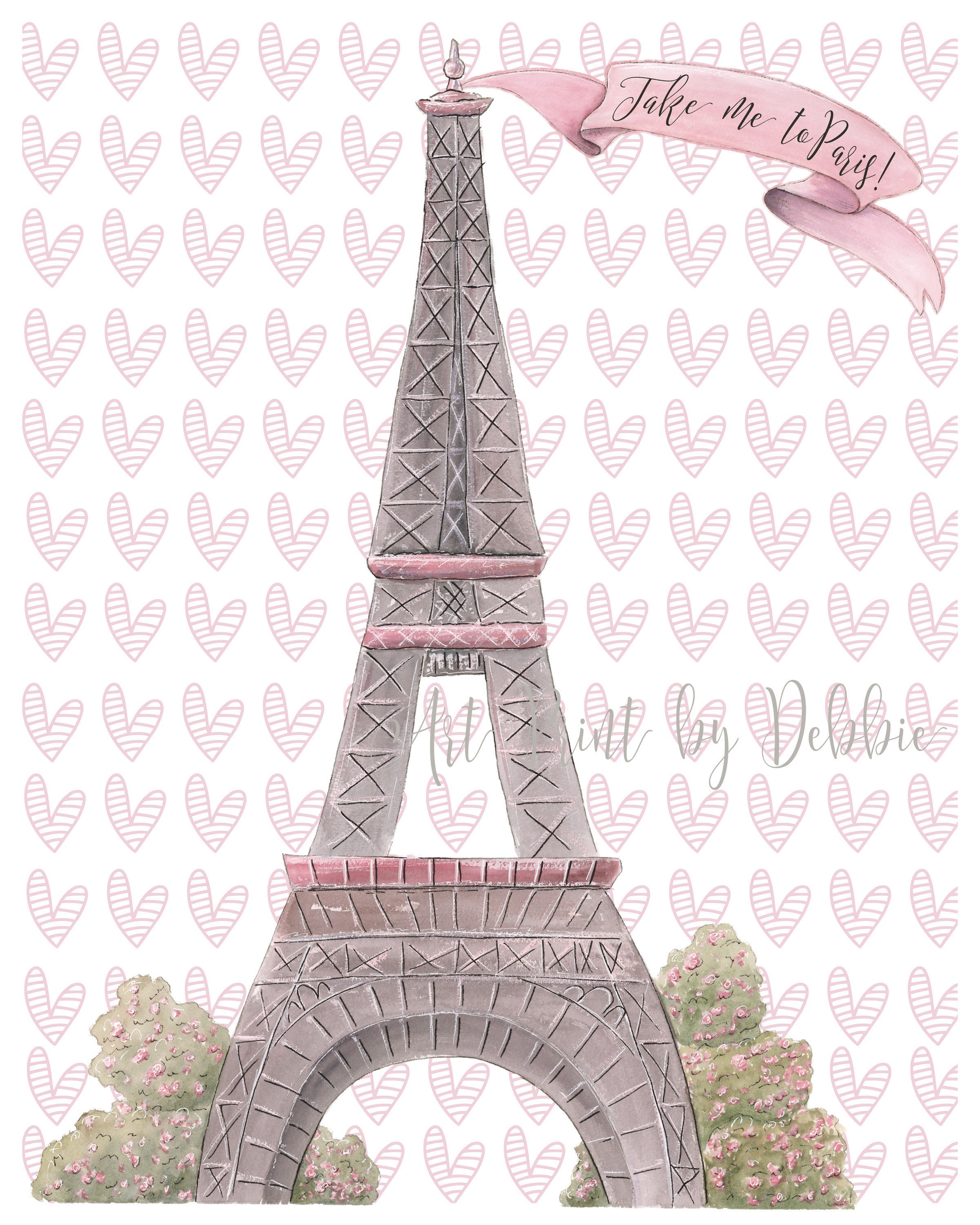 Eiffelturm Paris Herz Liebe Drucke nehmen Sie mich nach Etsy
