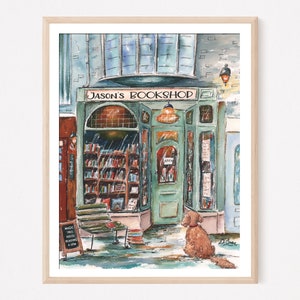 Regalo personalizzato per bambini a tema libro, cartello per angolo lettura, regalo di compleanno per amanti dei libri, stampa artistica di libreria, citazione sulla lettura per la sala giochi