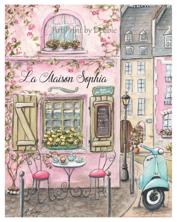 Pink Wall Décor Paris Theme For Teen Girls – Pink & Blue Baby Shop