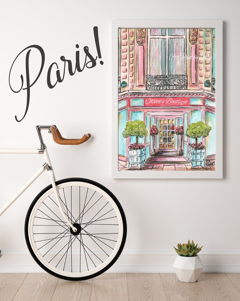Travel Wall Art Prints French Posters Set of 6 Paris Prints Etsy