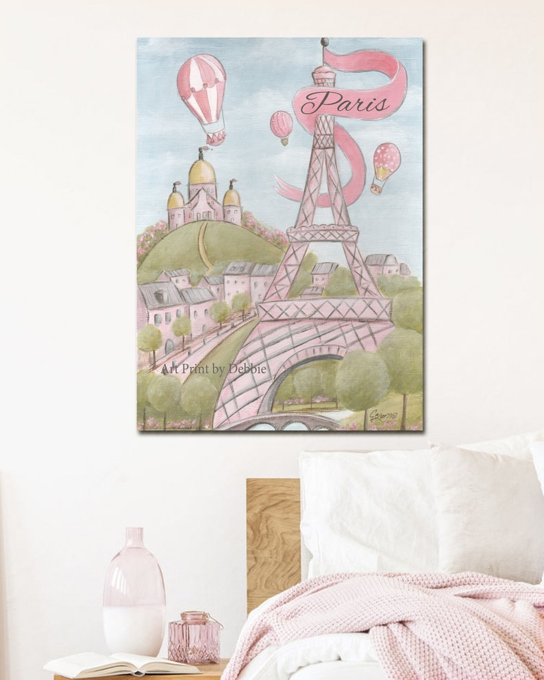 3 Cute Blush Pink Prints for Girls Bedroom Nursery Wall Art Etsy