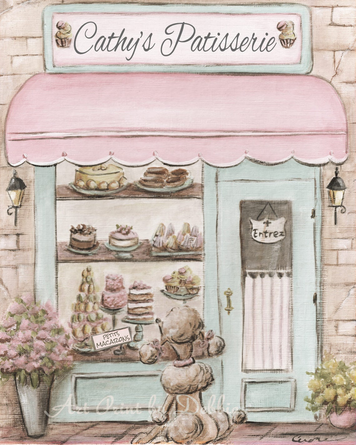 Personalized Cute Paris Patisserie Print or Canvas of Laduree - Etsy
