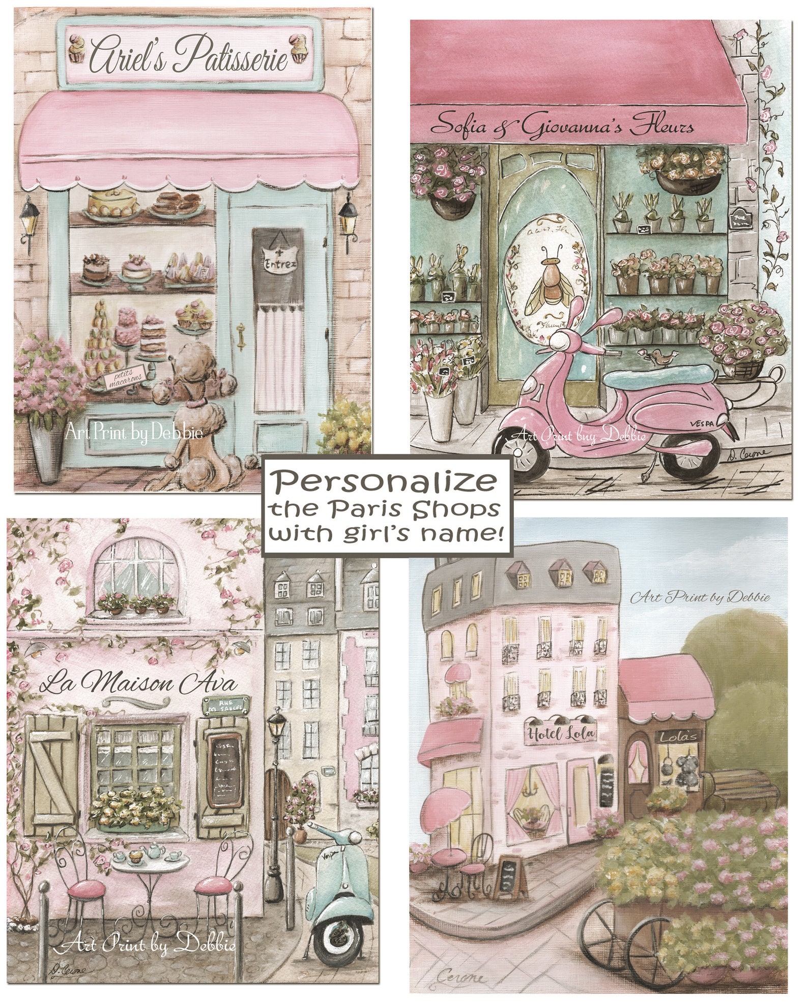 Choose Any Set of 4 Canvas Prints From My Shop CANVAS Wall Etsy