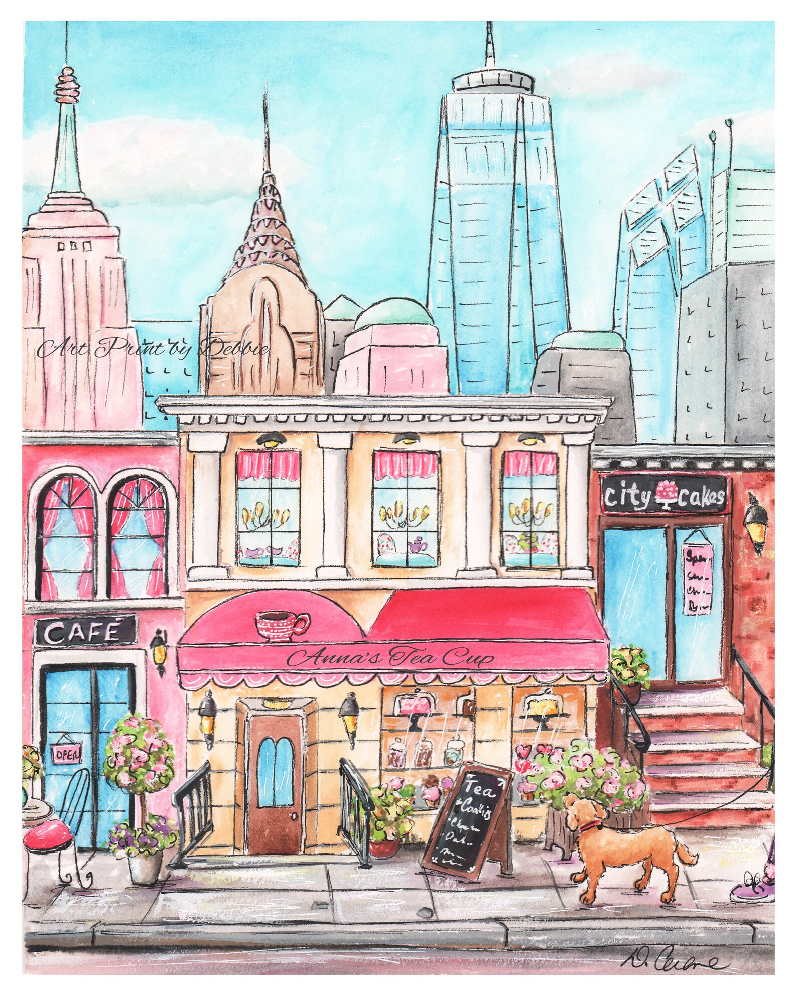 Roma Londres Nueva York & París impresiones para las niñas | Etsy