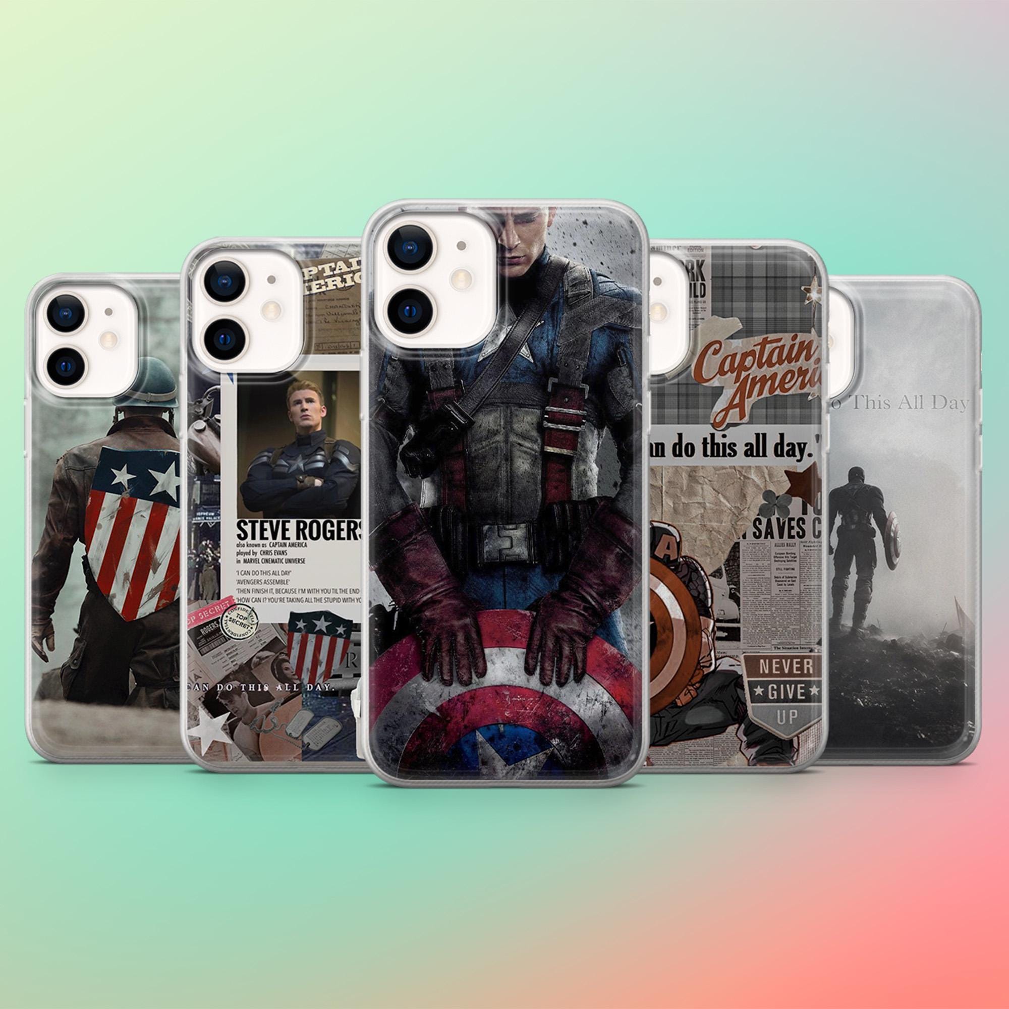 Cover Marvel Per IPhone 16/15/14/13/12/11/Pro/Max/X - Capitan America, Spiderman, Iron Man