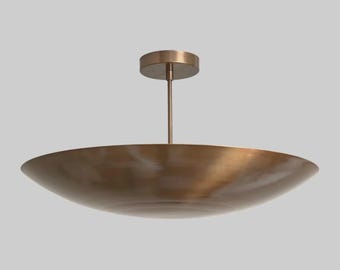 6 Light Elegant Ceiling Flushmount Light - Pendant Mid Century Modern Raw Brass Sputnik Chandelier light Fixture
