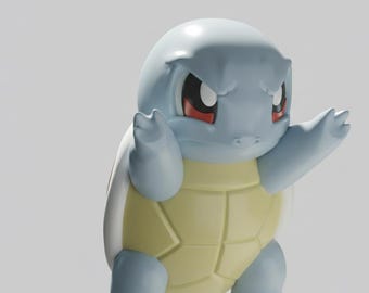 Angry Squirtle-venster STL/3MF