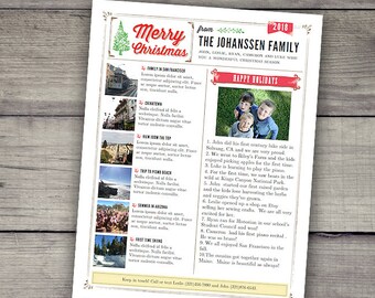 family newsletter etsy