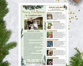 Elegant Christmas Letter Template: Editable Family Year In Review Newsletter (CORJL, Winter Snow)
