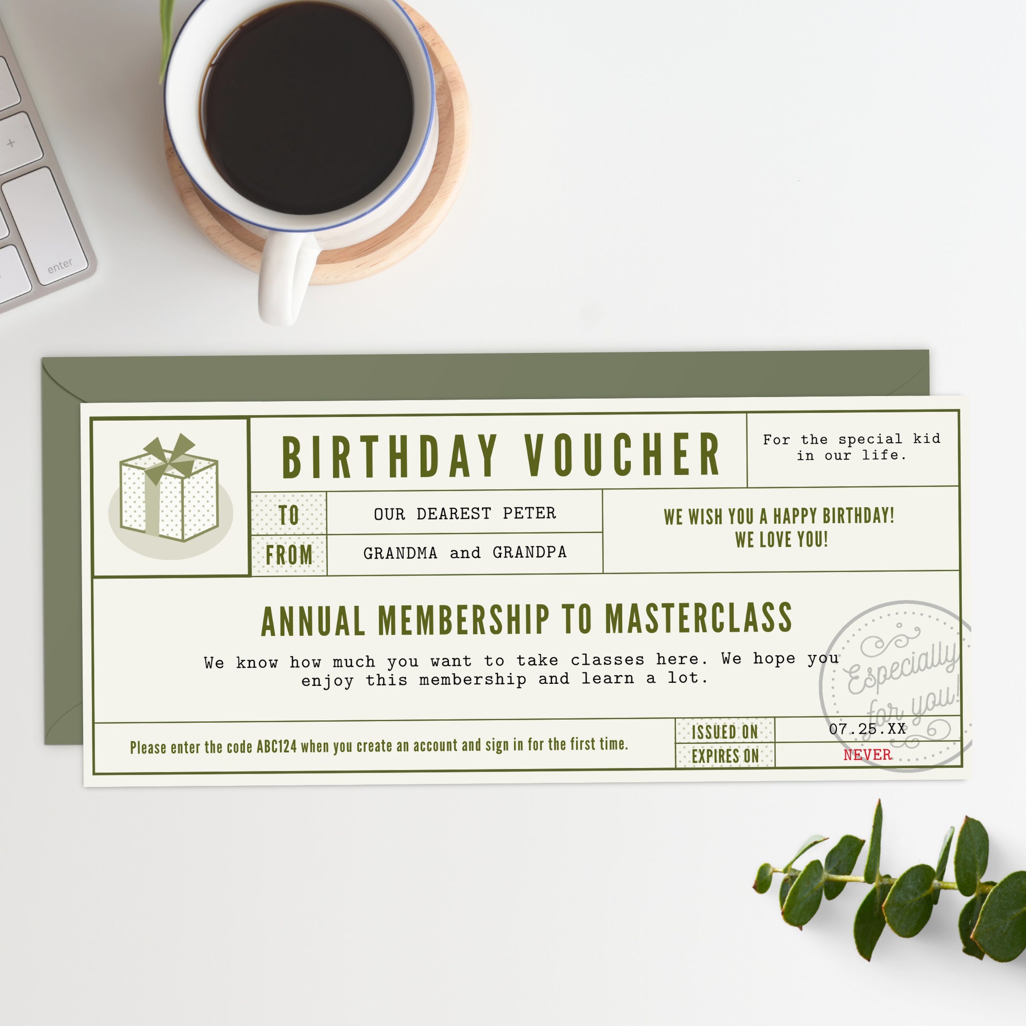 Blank Gift Certificates for Business - 25 Rustic Gift Certificate Cards  with for Spa, Salon, Restaurants, Custom Client Vouchers for Birthday, 4x9