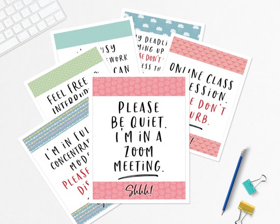 Do Not Disturb Signs / Printable Dorm Door Sign / Set of 6 / - Etsy