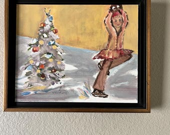 Boise Downtown Little Skater  -  Original Oil