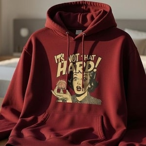 1950s Comic Housewife Hoodie – Retro Pop Art Statement Pullover