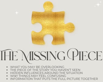 Lectura de Tarot de la Pieza Perdida / ¿Qué es lo que aún no ves?