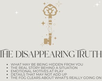 Lectura de Tarot de la Verdad Desaparecida / ¿Qué te están ocultando?