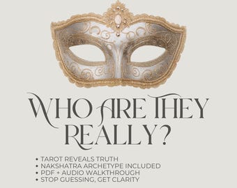 Lectura de Tarot: Su verdadera energía vs. su forma de actuar (Nakshatra incluido)