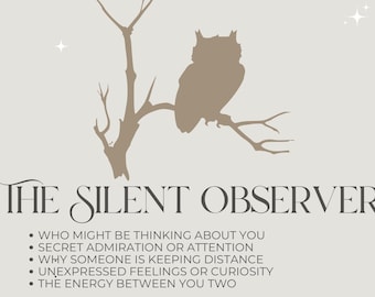 Lectura de Tarot del Observador Silencioso / ¿Quién observa tu vida en silencio?