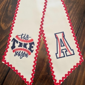 Wreath Sash Baseball Themed Custom Wreath Ribbon Monogramm Baseball Door Decoration