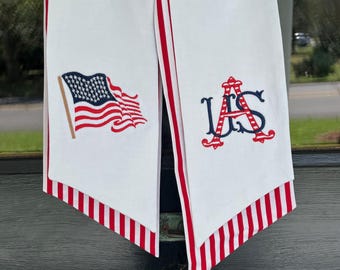 Team USA Patriotic Wreath Sash