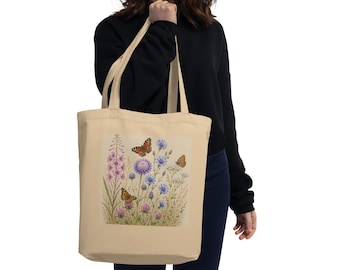 Nature Collection by Betina Aagaard – Summer Meadow • No. 001 | Botanical Wildflower Tote Bag