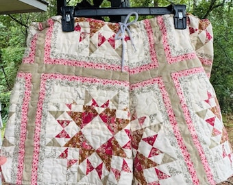 Gesteppte gemütliche Lounge Shorts / Handarbeit