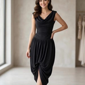blue event dress KissProm Royal Bow Option:With Bow high slit adding a JustAFew Cute light blue off