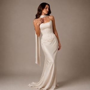 etsy corset dress White Corset Dress