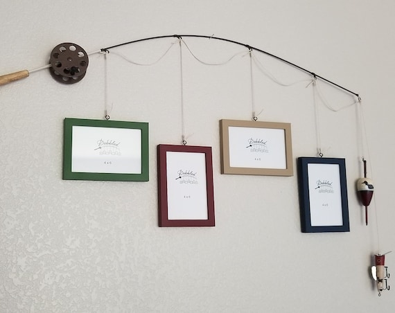 Pole Frames 4 Dabbleddetails Fishing Pole Picture Frame Brown Or Silver 4 In X 6