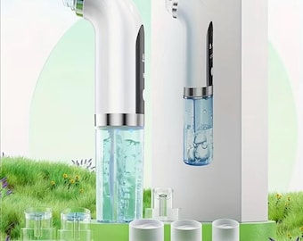 Micro Bubble Blackhead Remover Vacuum | Deep Pore Cleaner Device | Facial Acne & Comedone Cleaner | Skincare Beauty Tool
