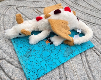 Peluche dragon Jellycat opalite | Peluche mignonne dragon volant couché doux | Cadeau apaisant pour compagnon | 50 cm ou 70 cm