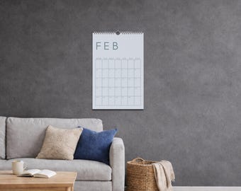 2026 Wall Calendar Color Block Minimalist, Monthly Planner Large Writing, Space Hanging Calendar, Office Organizer, Monday or Sunday Start