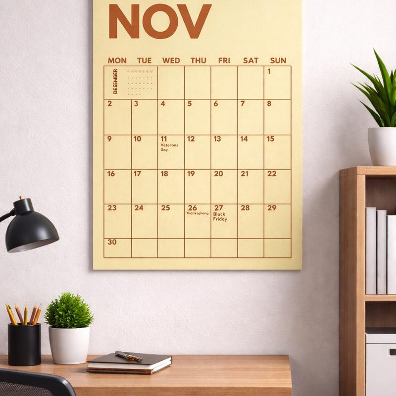 Block Calendar - Etsy