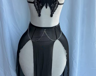 Goddess butterfly set 3pc maxi skirt
