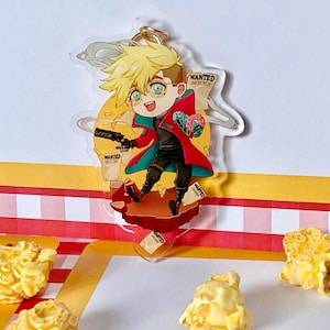 Vash The Stampede Trigun Stampede  Keychain Charm