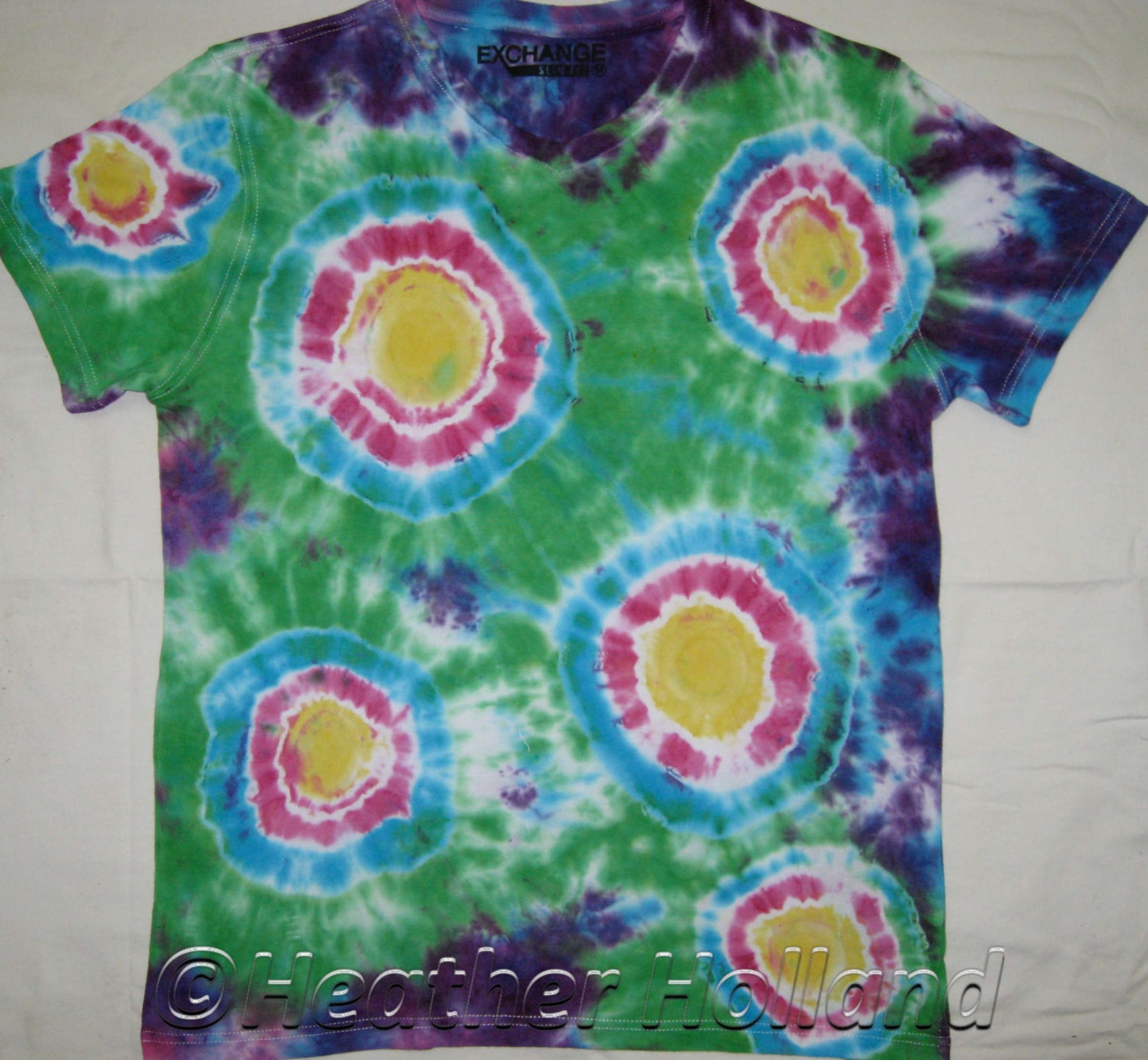 Tie Dyed Men's Slim Fit Size M Cotton Tshirt TDC113 Etsy Australia
