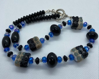 Lampwork Crystal Glass Beads Beaded Necklace