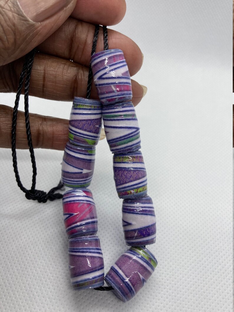 Paper Beads Handmade Loose Beads Jewelry Making DIY Etsy