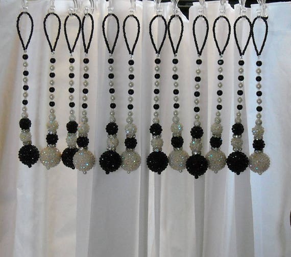 Beaded Home Decor Shower Curtain Window Curtain Home Decor Etsy