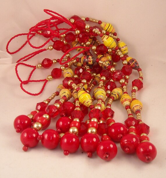Beaded Home Decor Beaded Shower Curtain Beaded Window Curtain Etsy
