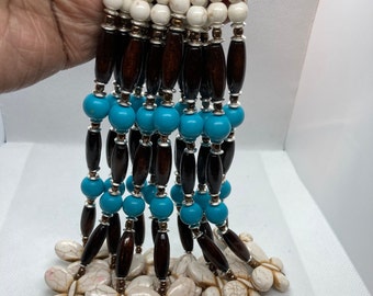 Beaded Shower Curtain Hooks | Boho Decor Accessories, Set of 12