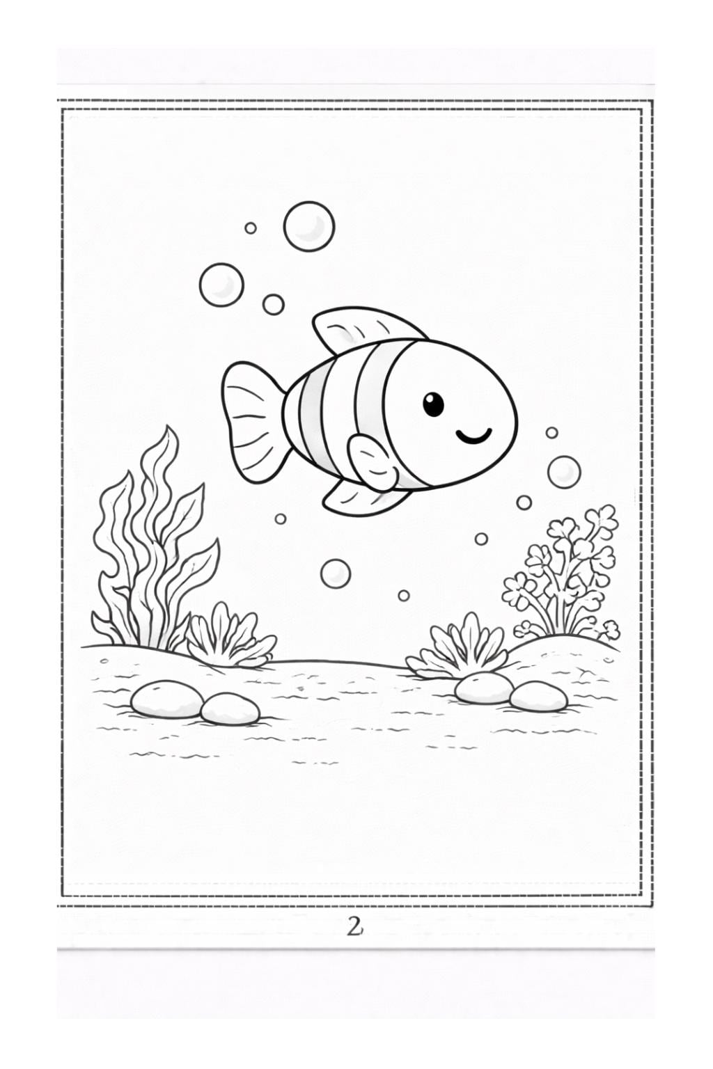Ocean Coloring Book for Kids Printable PDF | Under the Sea Animals ...