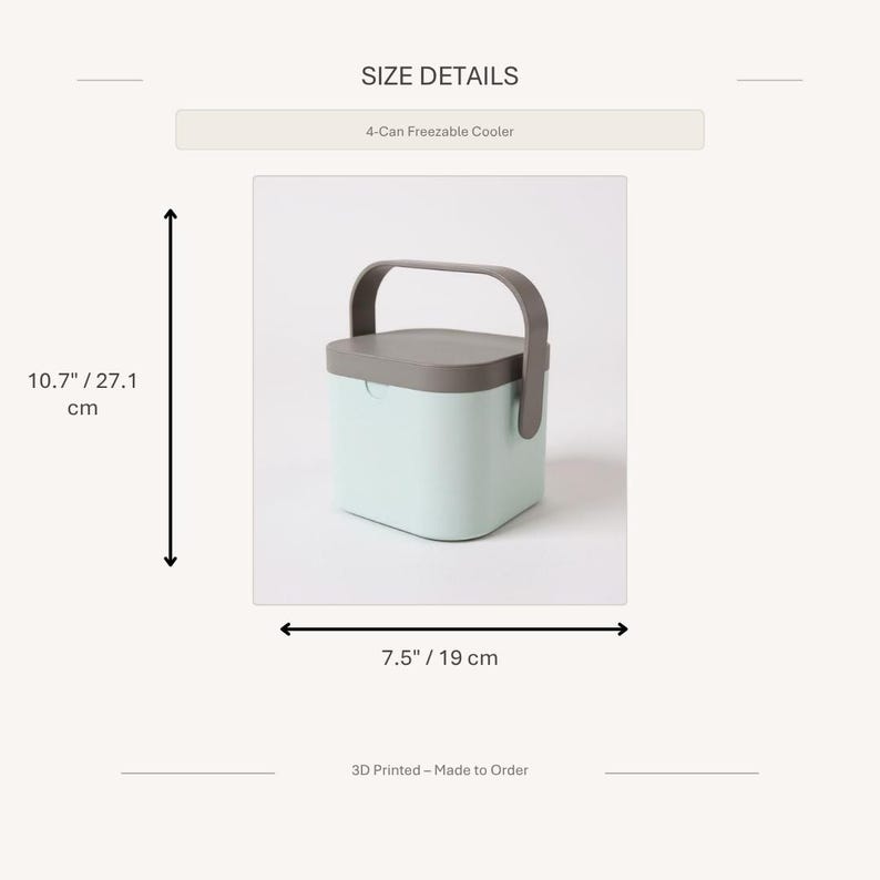 Nevera portátil para 4 latas con capacidad de congelación / Mini enfriador de bebidas portátil imagen 7