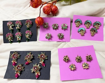 Handmade Indian Jada Billalu, Hair Accessories Set, Traditional Bridal Hair Pins
