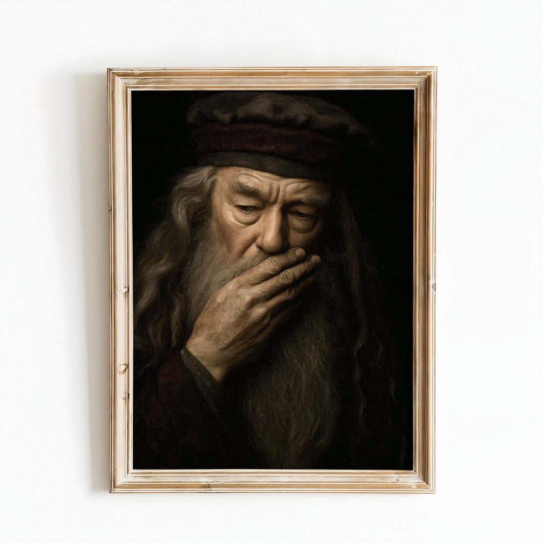 Funny Bathroom Wall Art Grumpy Wizard Toilet Poster, Medieval Sorcerer ...