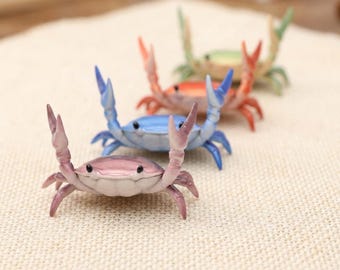 Adorable Crab Pen Holder | Whimsical Desk Organizer & Office Accessory | Cute Apple Pencil Stand | Funny Coworker Teacher Gift
