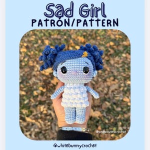 Patrón Niña Triste Amigurumi - Patrón Español/English