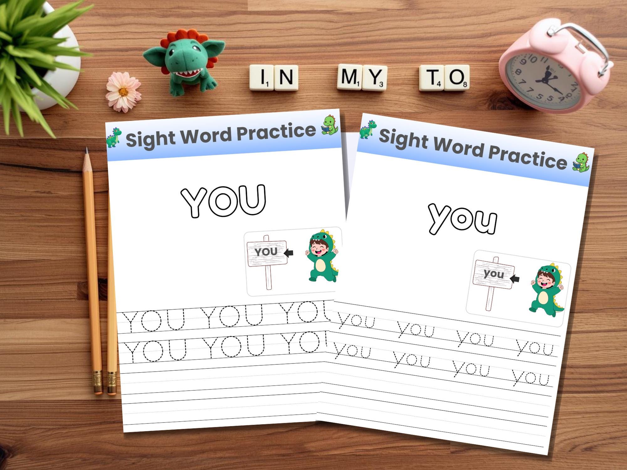 My Dinosaur Sight Word Book, Preschool Reading Worksheets PDF, Learn to ...